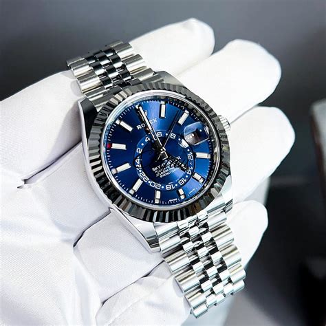 rolex sky dweller thickness|sky dweller rolex blue.